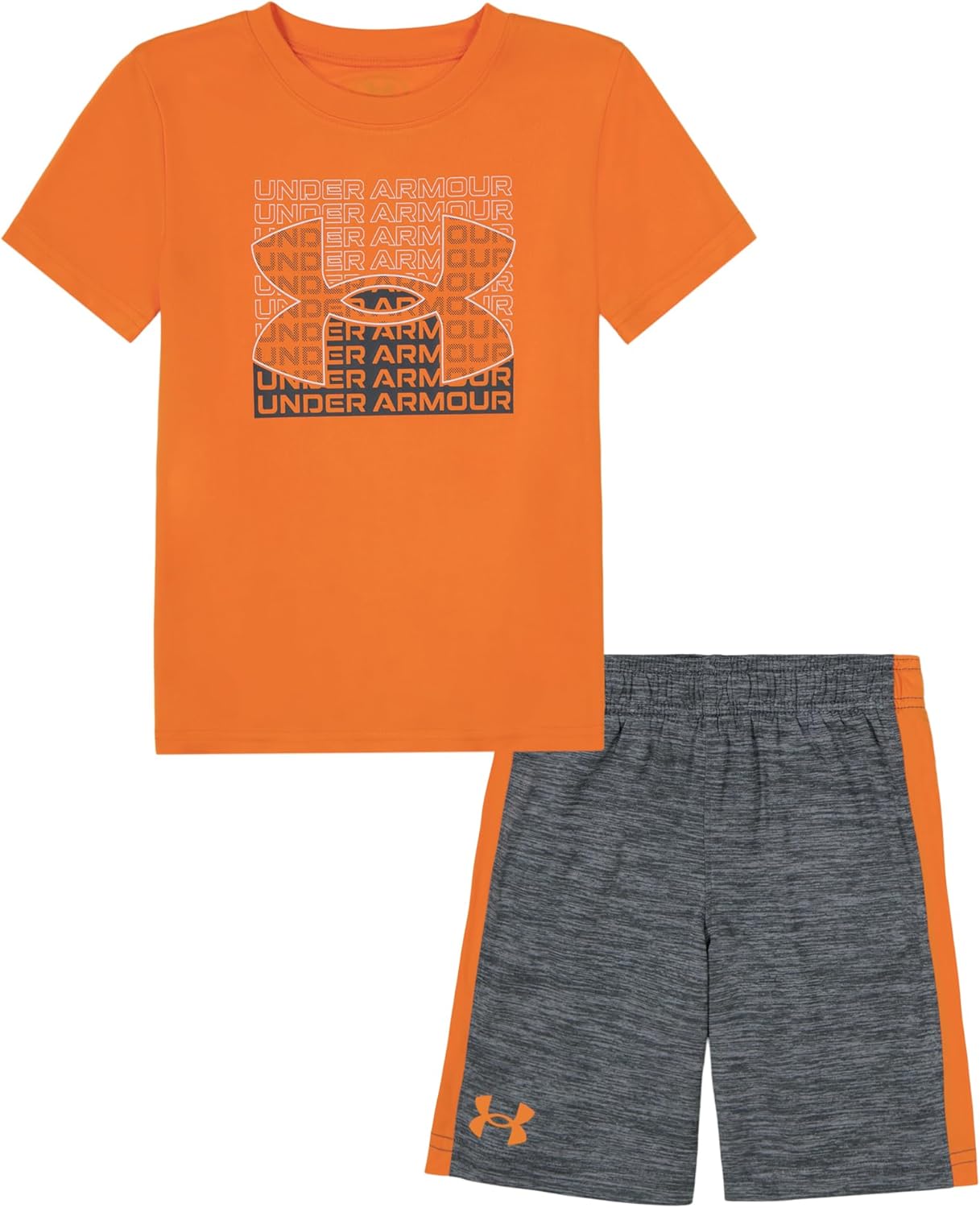 

Under Armour майка с короткими рукавами и шорты для мальчиков, легкие и дышащие, Atomic Tri Logo