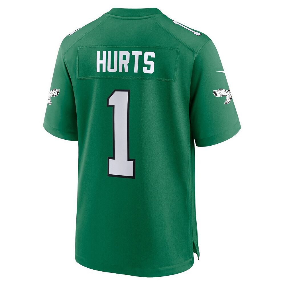 Молодежная игровая майка Nike Jalen Hurts Kelly Green Philadelphia Eagles, цвет Eag Green — фото 4