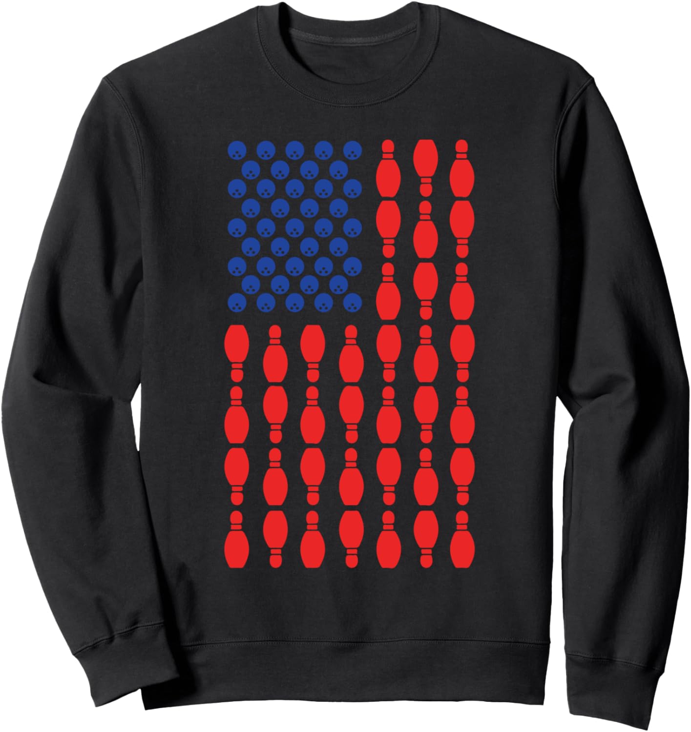

Толстовка с американским флагом для боулинга Bowler American Flag Bowling Veteran, черный