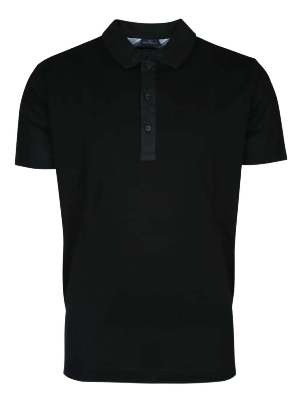 

Хлопковая рубашка-поло на пуговицах Paul & Shark, черный