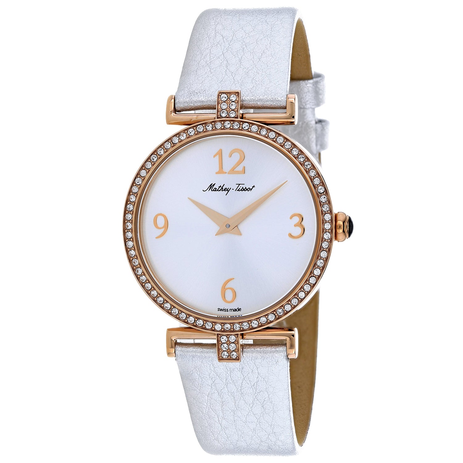 

Женские часы Mathey Tissot Gaia с серебристым циферблатом, серебряный