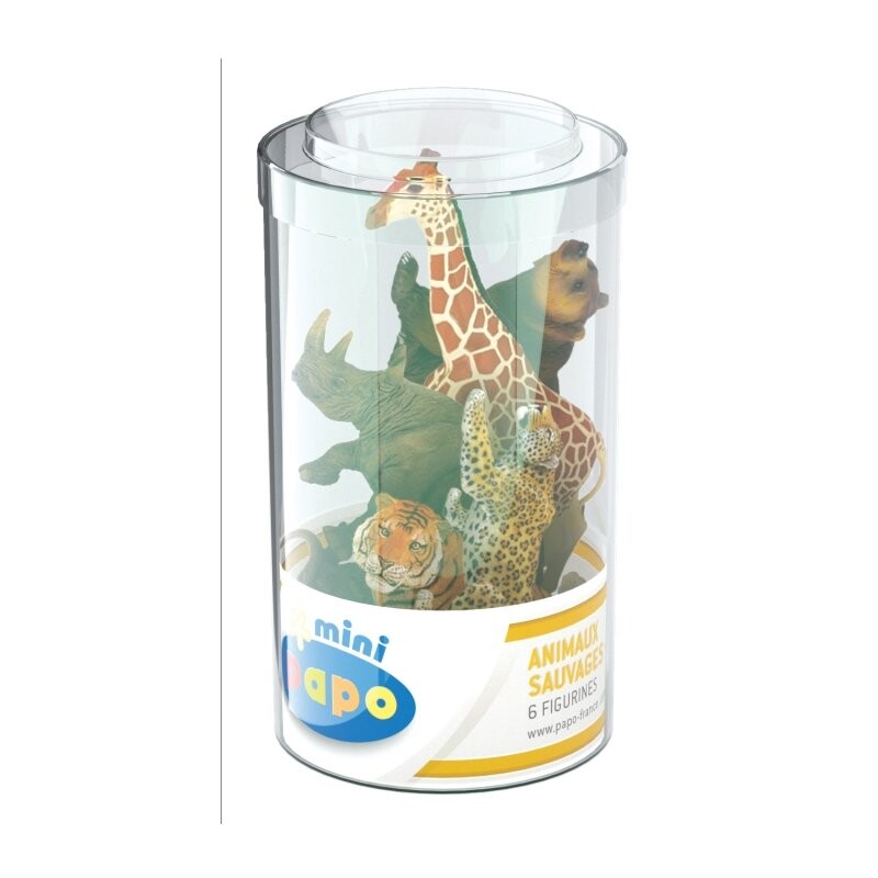 

Papo 33021 Mini Plus Дикие животные, набор из 2–6 шт. трубка