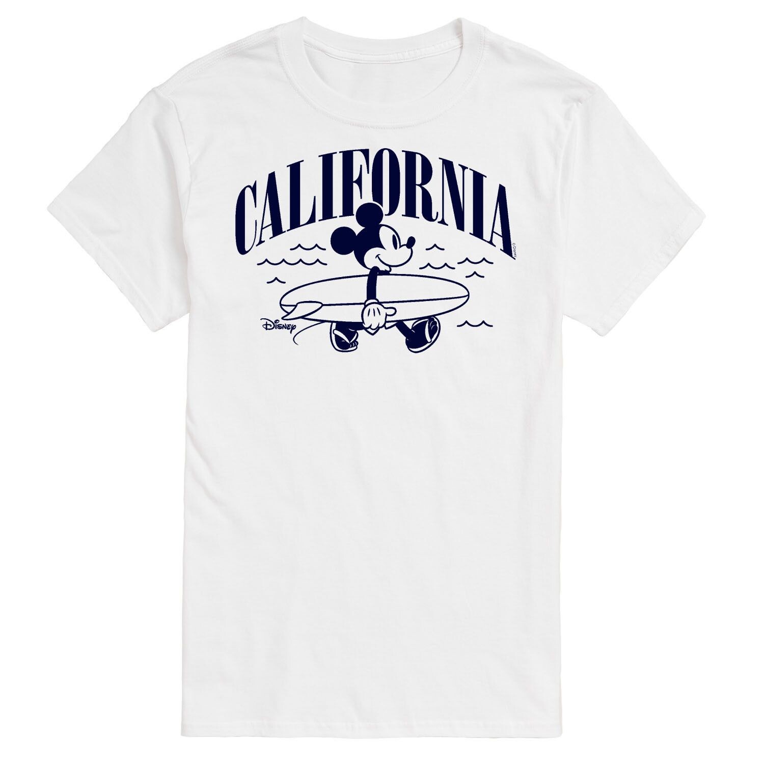 

Футболка Big & Tall Disney California с Микки Маусом License, белый