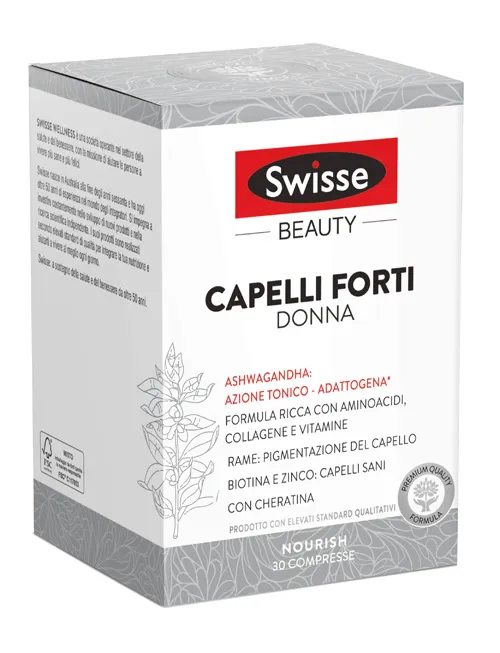 

Swisse Beauty Strong Hair Women, 30 таблеток, добавка для волос
