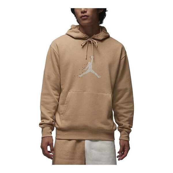 

Толстовка Air Jordan Essentials Holiday Logo Hoodie 'Hemp', цвет hemp