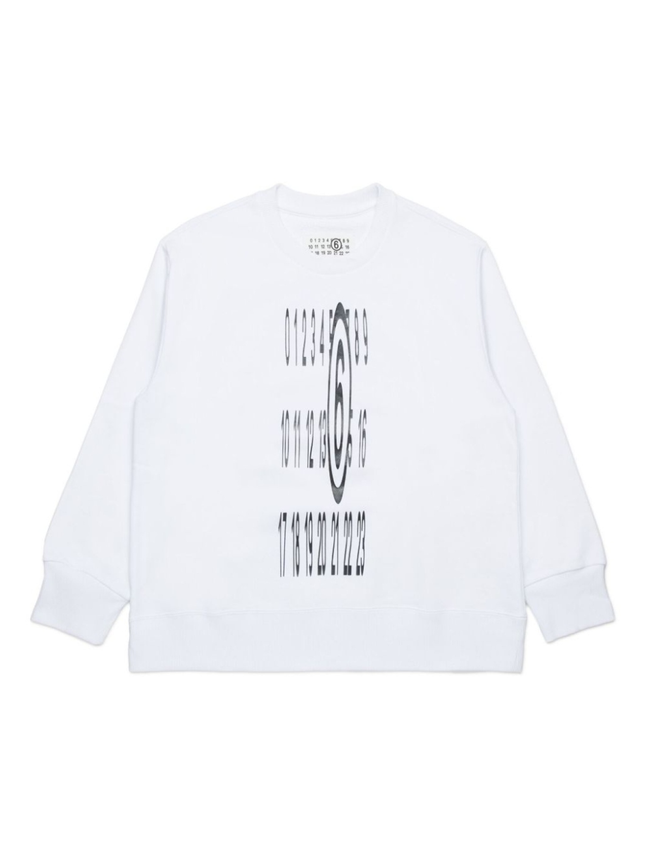 

MM6 Maison Margiela Kids толстовка с логотипом, белый