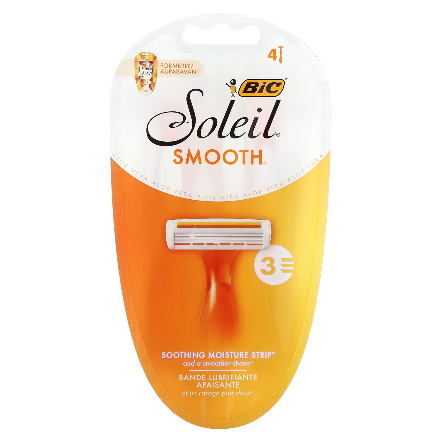 

Soleil Smooth, одноразовые бритвы, 4 одноразовых бритвы Bic