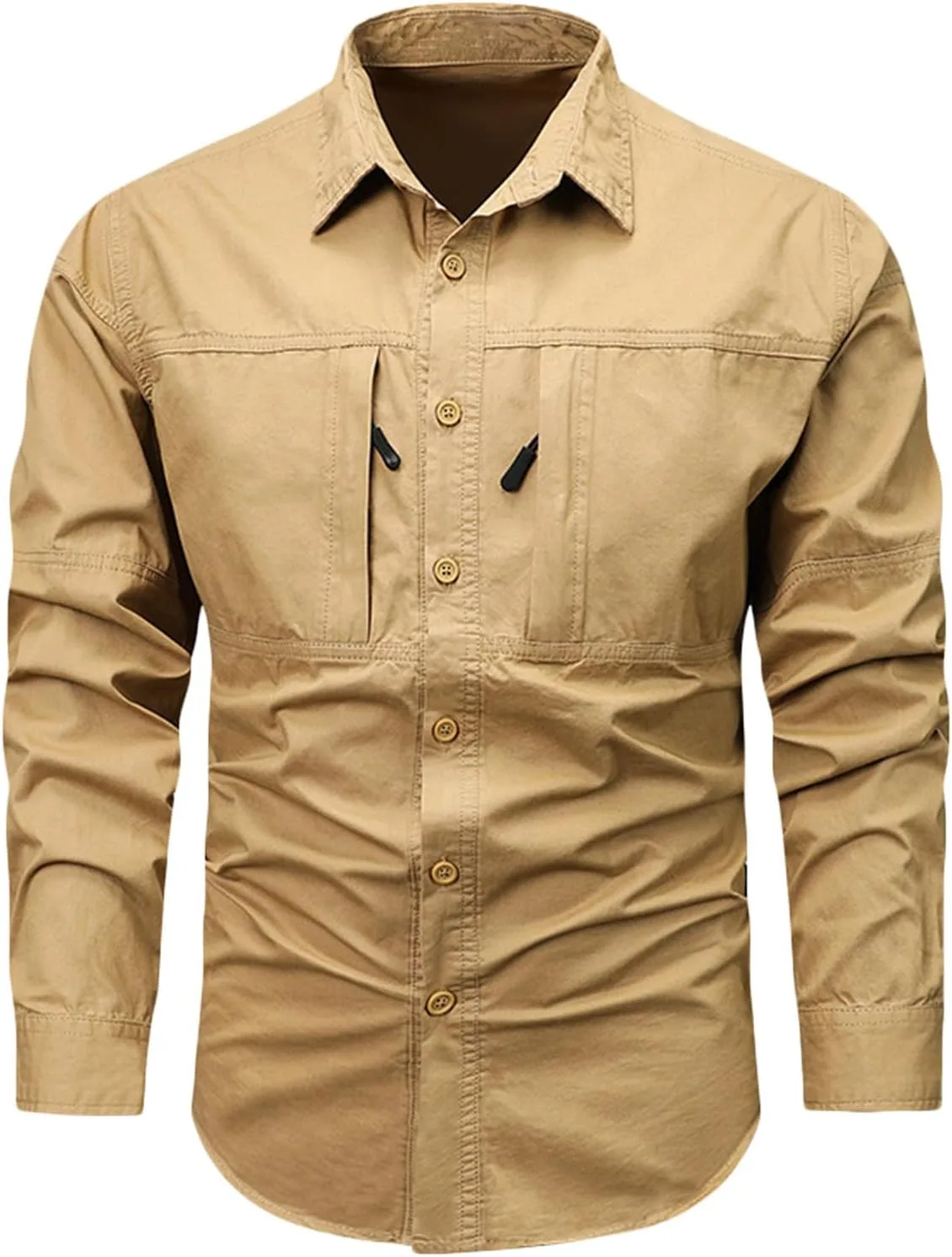 

Xiaojmake мужская тактическая рубашка на пуговицах с длинным рукавом Ripstop Quick Dry