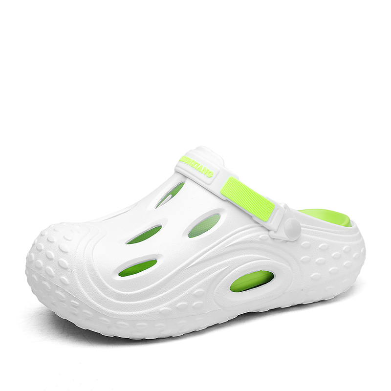 

KUPE Клоги унисекс бело-зеленые, цвет White Green