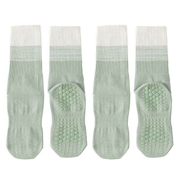 

Женские носки с градиентом и противоскользящей подошвой, 2 пары Anna-Kaci, Green