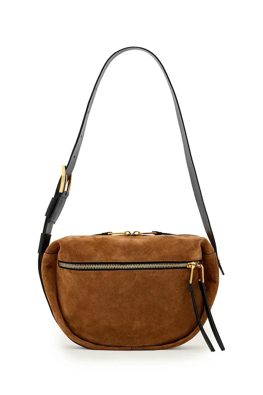 

Замшевая сумка AllSaints, коричневый