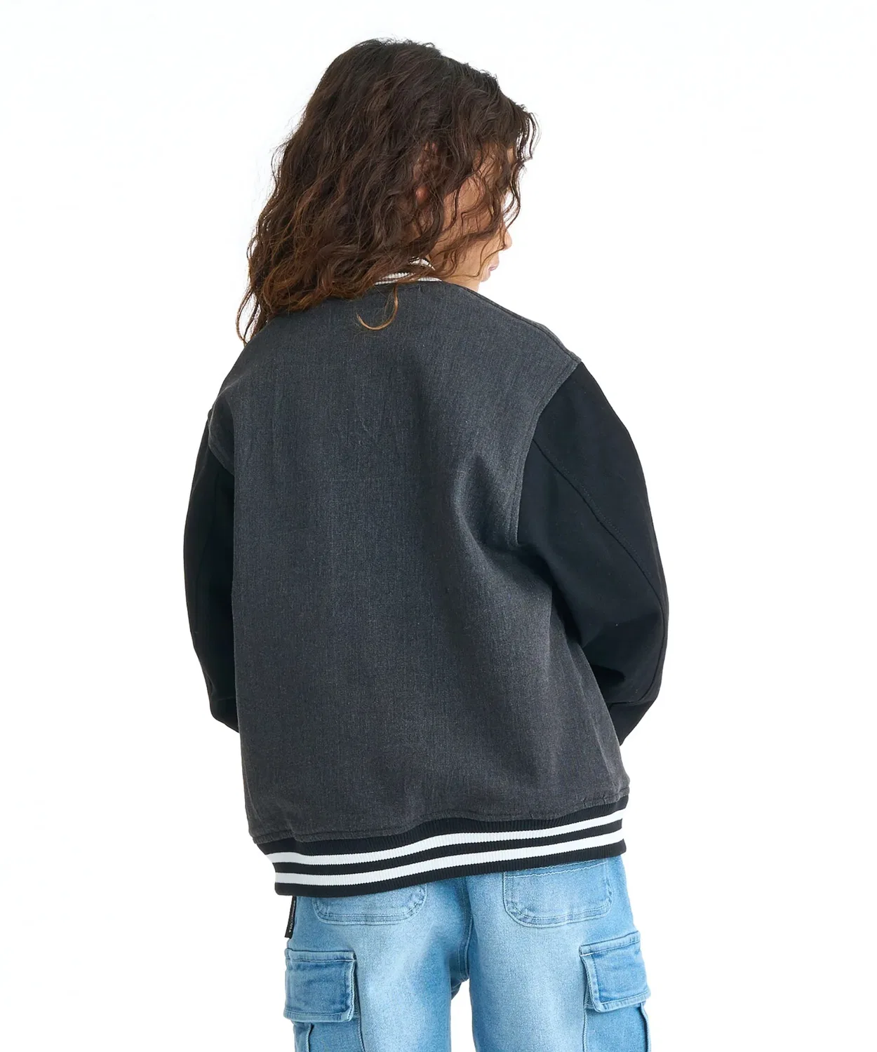 Куртка-бомбер DC Shoes KD Varsity Jacket, синяя — фото 3
