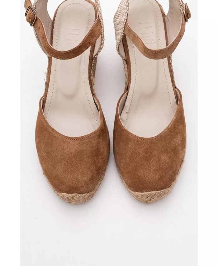 Синта Эспадрильи на платформе из замши (женские) Forever & Always Shoes, коричневый — фото 2
