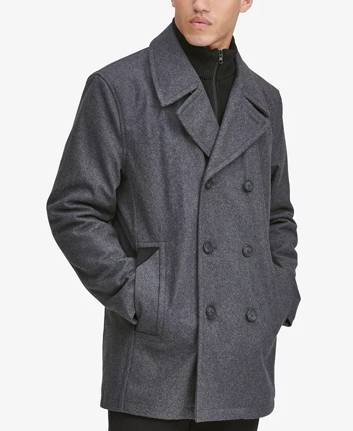 

Мужское пальто с нагрудной вставкой Peacoat Marc New York, серый
