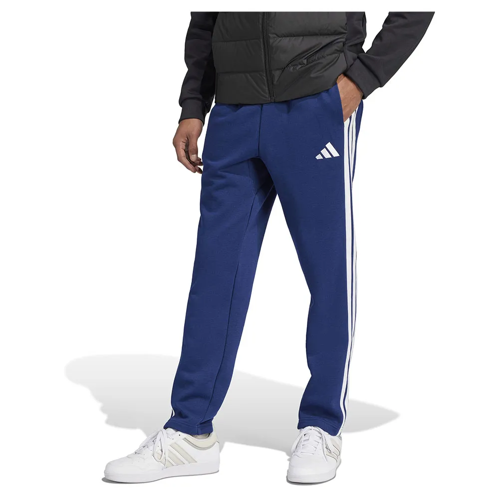 

Джоггеры adidas Essentials 3 Stripes Open Hem Fleece, синий