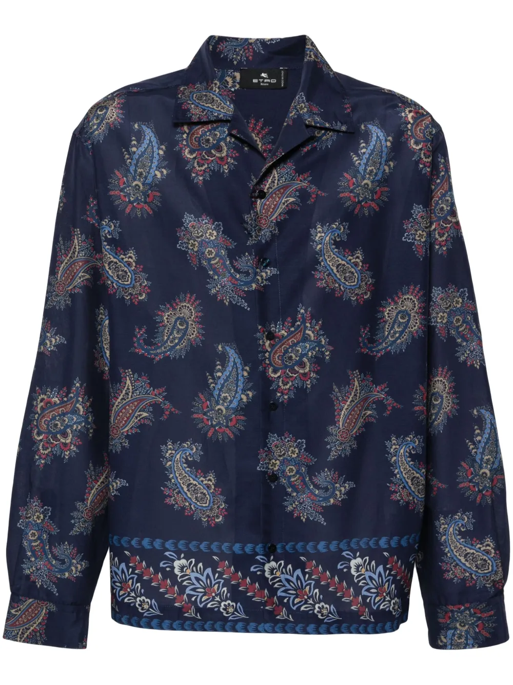 

Рубашка с принтом пейсли ETRO, синий