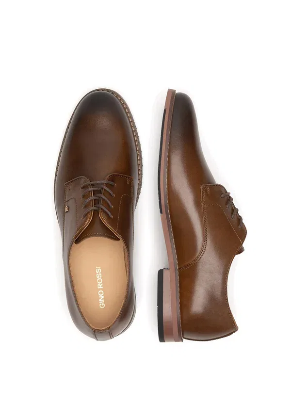 Туфли низкие ceo dante2 01 125am smart lace ups Gino Rossi, коричневый — фото 3