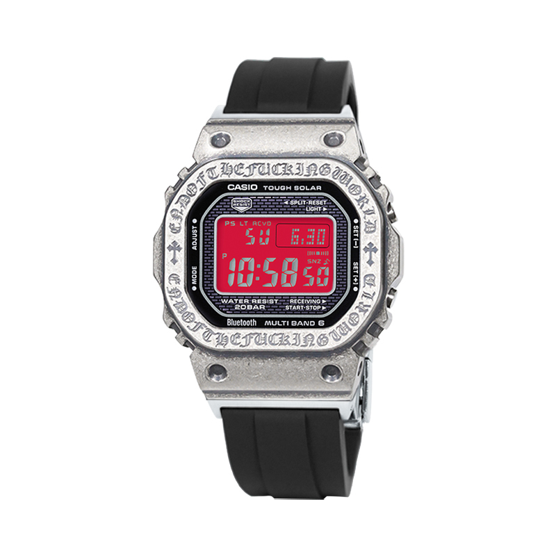 

CASIO Retrofit Series Solar Movement Resin Strap Watch Unisex Red Watch Dial