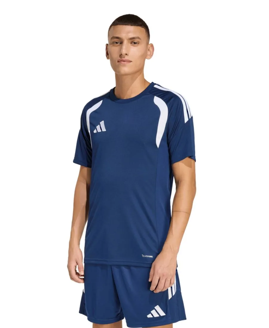 Мужская футболка Tiro 26 League Jersey с круглым вырезом и возможностью надевания Adidas, team темно-синий