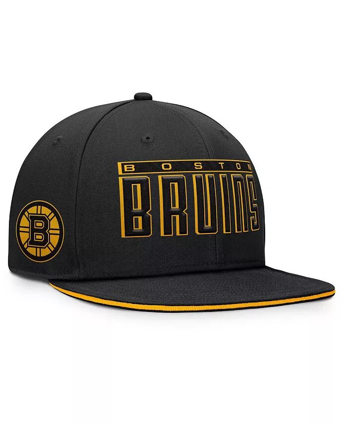 

Мужская черная бейсболка Boston Bruins Fundamental Gino Stack Snapback Fanatics