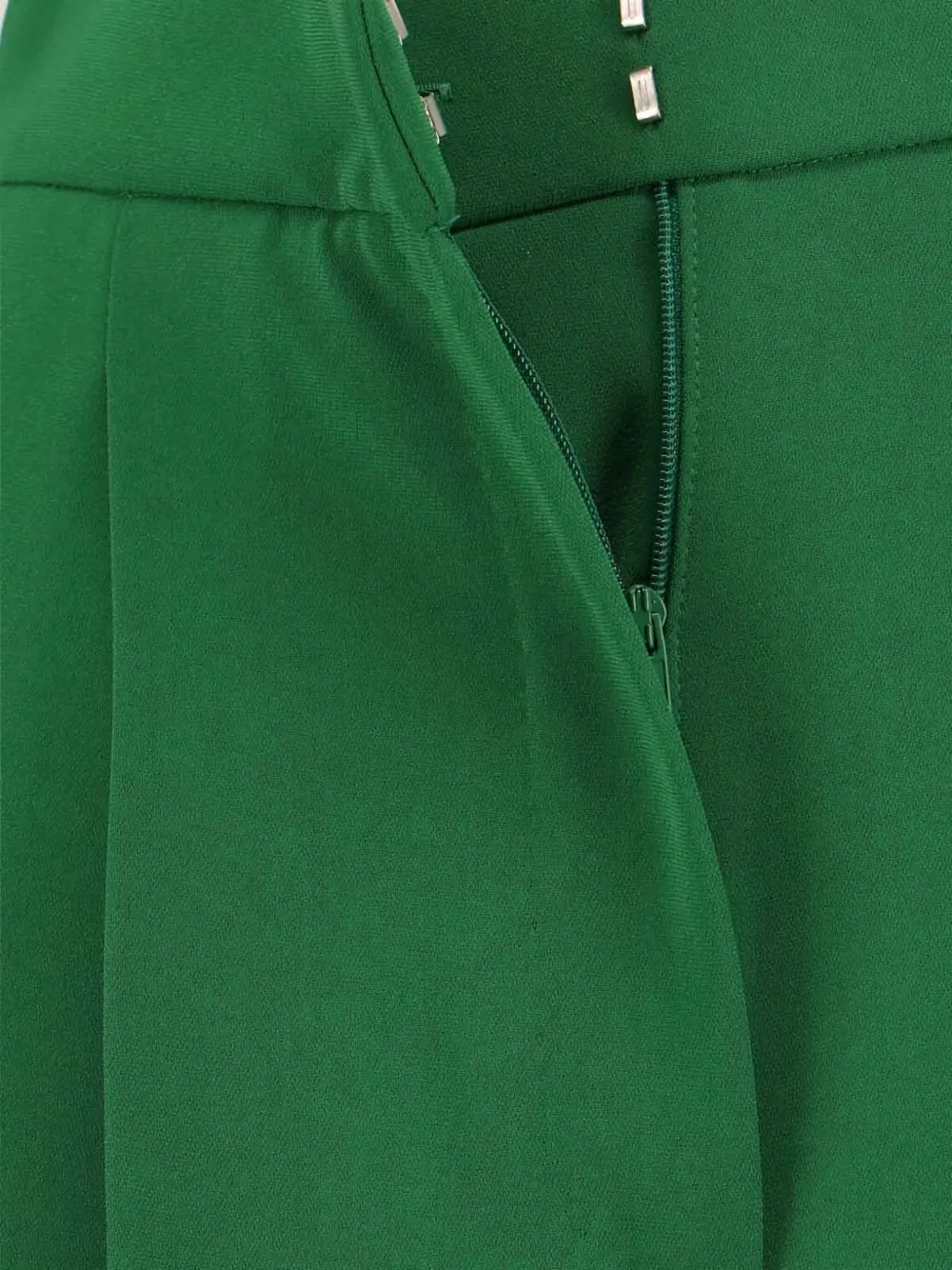Плиссированные брюки прямого кроя Max Mara, зеленый — фото 4