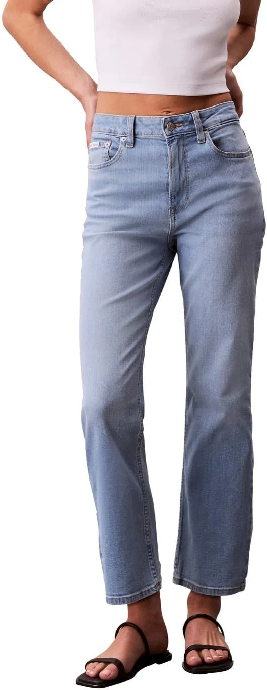 

Calvin Klein Women's High Rise Straight Fit Jeans