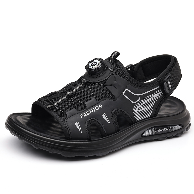 

POPULAR ROUSE PR Пляжные сандалии мужские черные, цвет Black