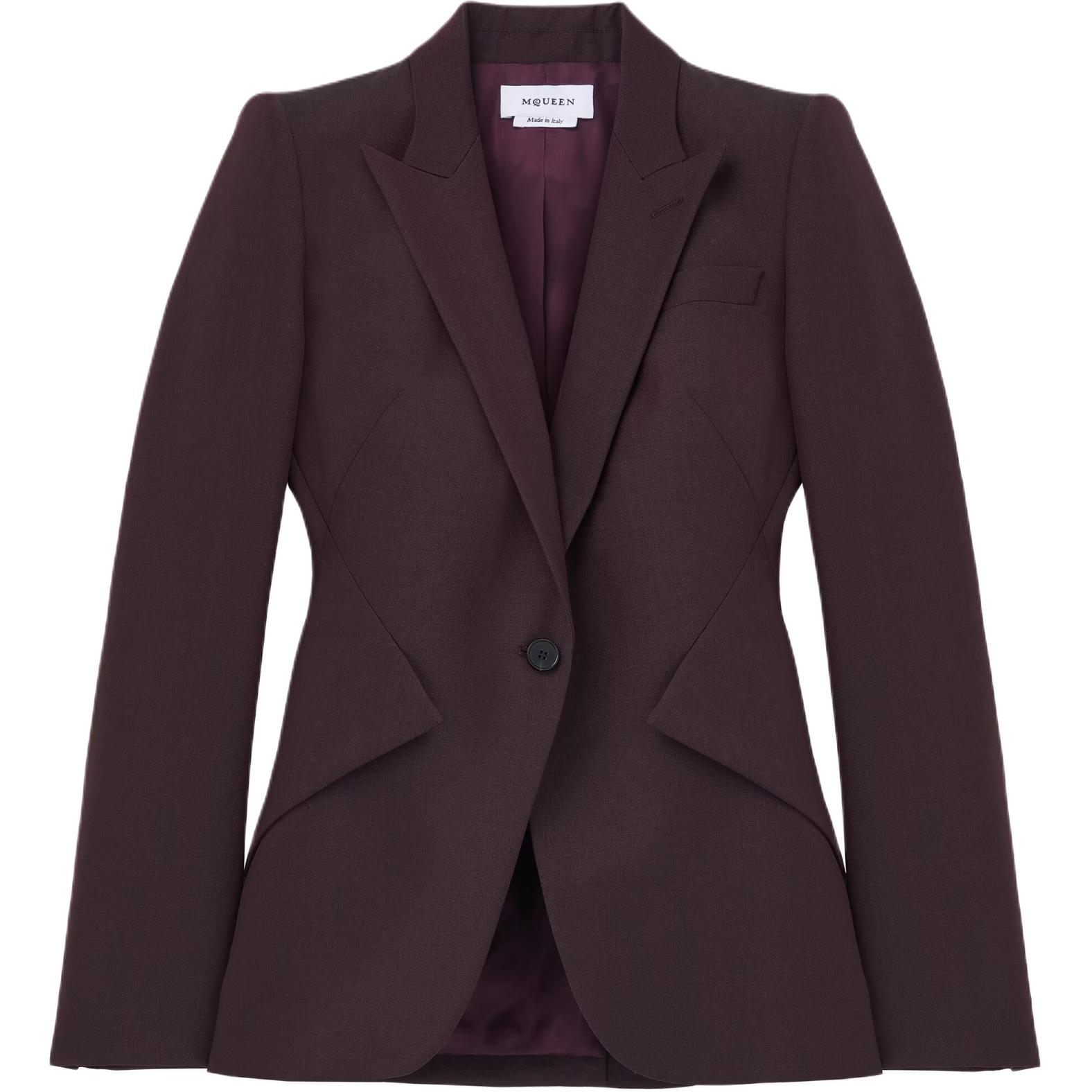 

Alexander McQueen Куртка пальто женская Burgundy