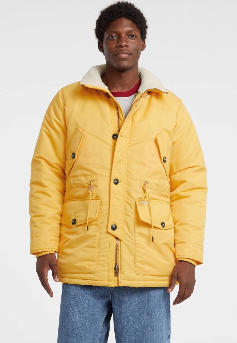 

Пальто Guess Jeans Winter coat, Mehrfarbig, Grundton Blau/Blue