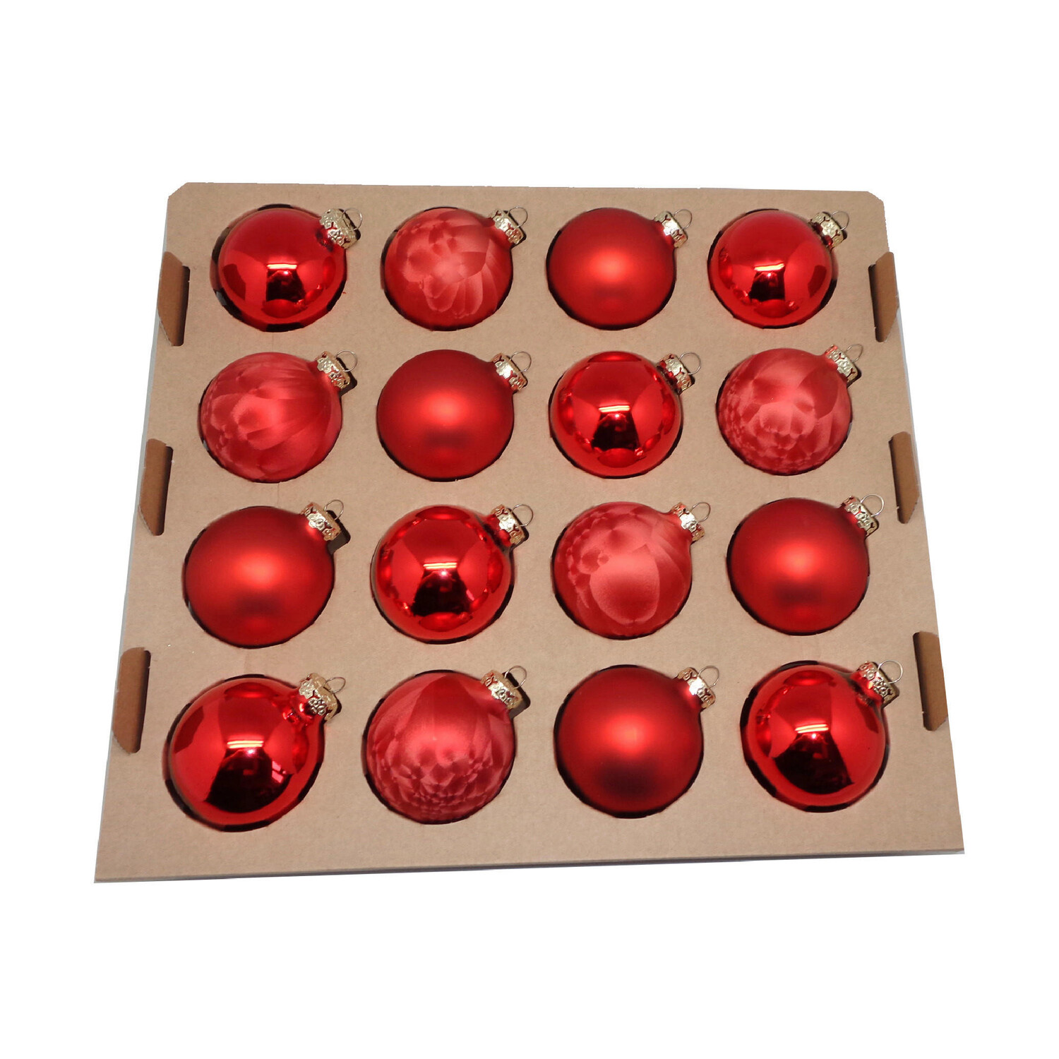 

Набор рождественских шариков X-Mas, 6 см, красный