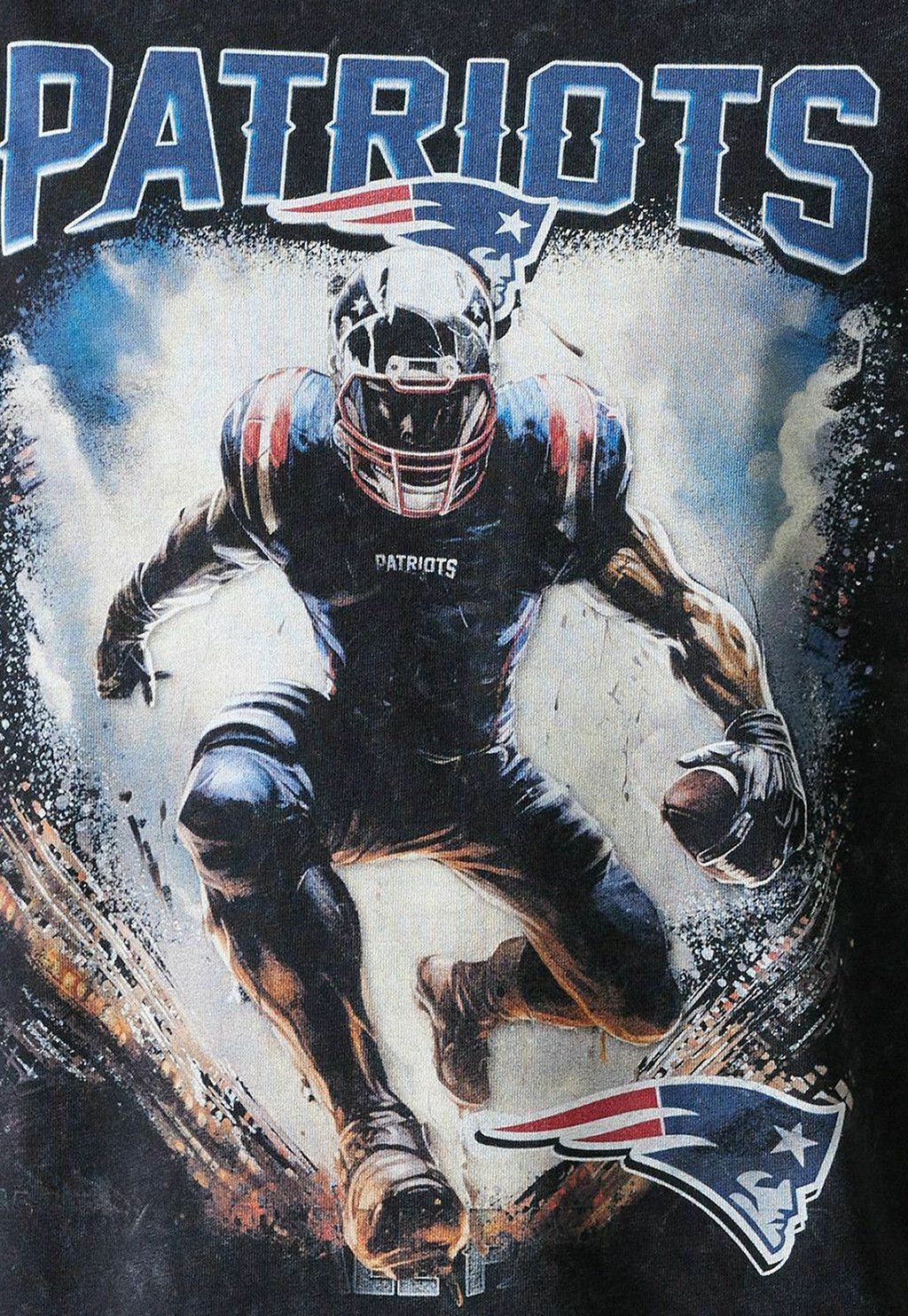 

Футболка с принтом PREMIUM NEW ENGLAND PATRIOTS New Era, черный