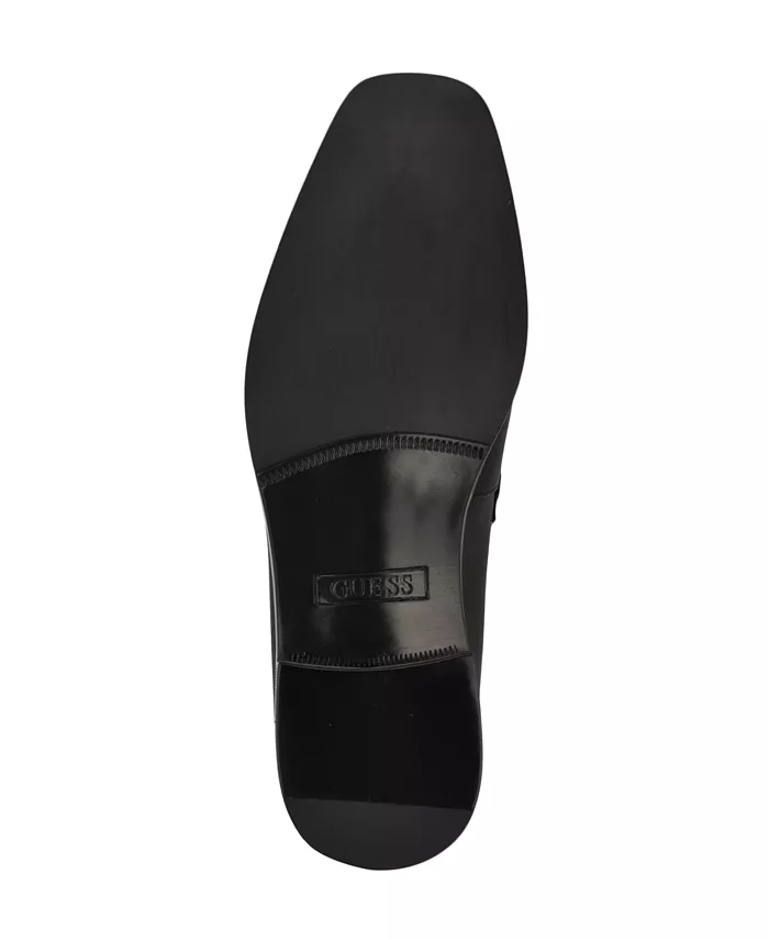 Мужские классические лоферы Hollas Square Toe Slip-On GUESS, черный — фото 2