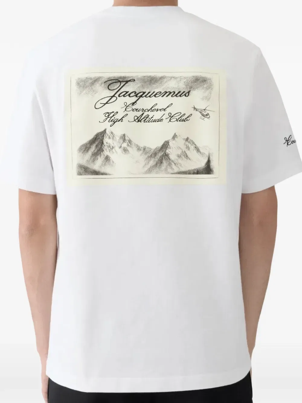Футболка с графическим принтом «Куршевель» Jacquemus, белый — фото 2