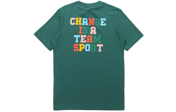 Футболка originals sports short sleeve forest green Adidas, зеленый — фото 2