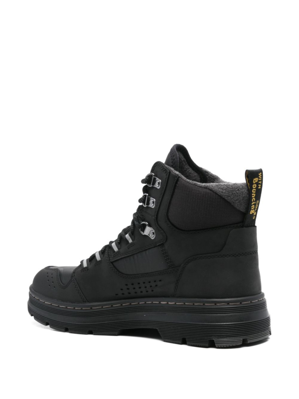 Мужские ботинки Dr. Martens Rilla кожаные с перфорацией, черный — фото 3
