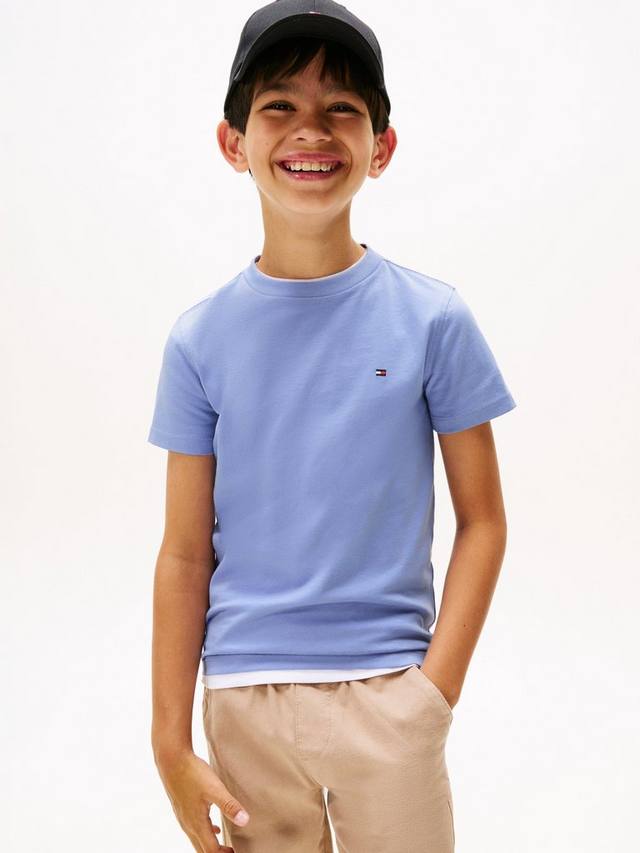 

Детская хлопковая футболка с коротким рукавом Tommy Hilfiger, Vintage Iris