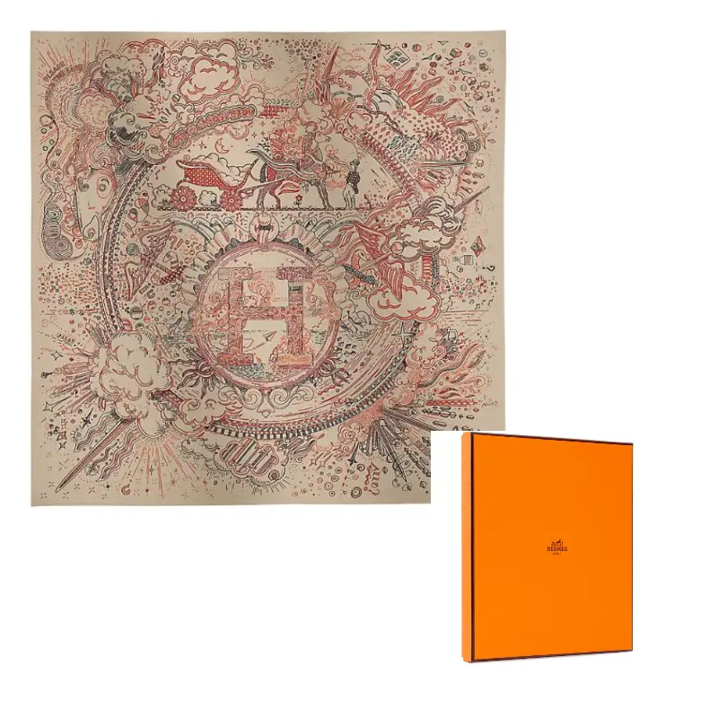 

HERMES Шелковый шарф, Light Umber