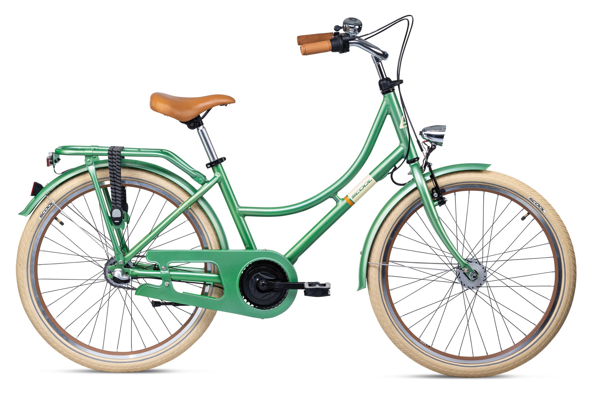 

Детский велосипед S'cool chiX classic 24 3-Gang - 24 дюймов - Doppelrohr - 2025, цвет Grün|green