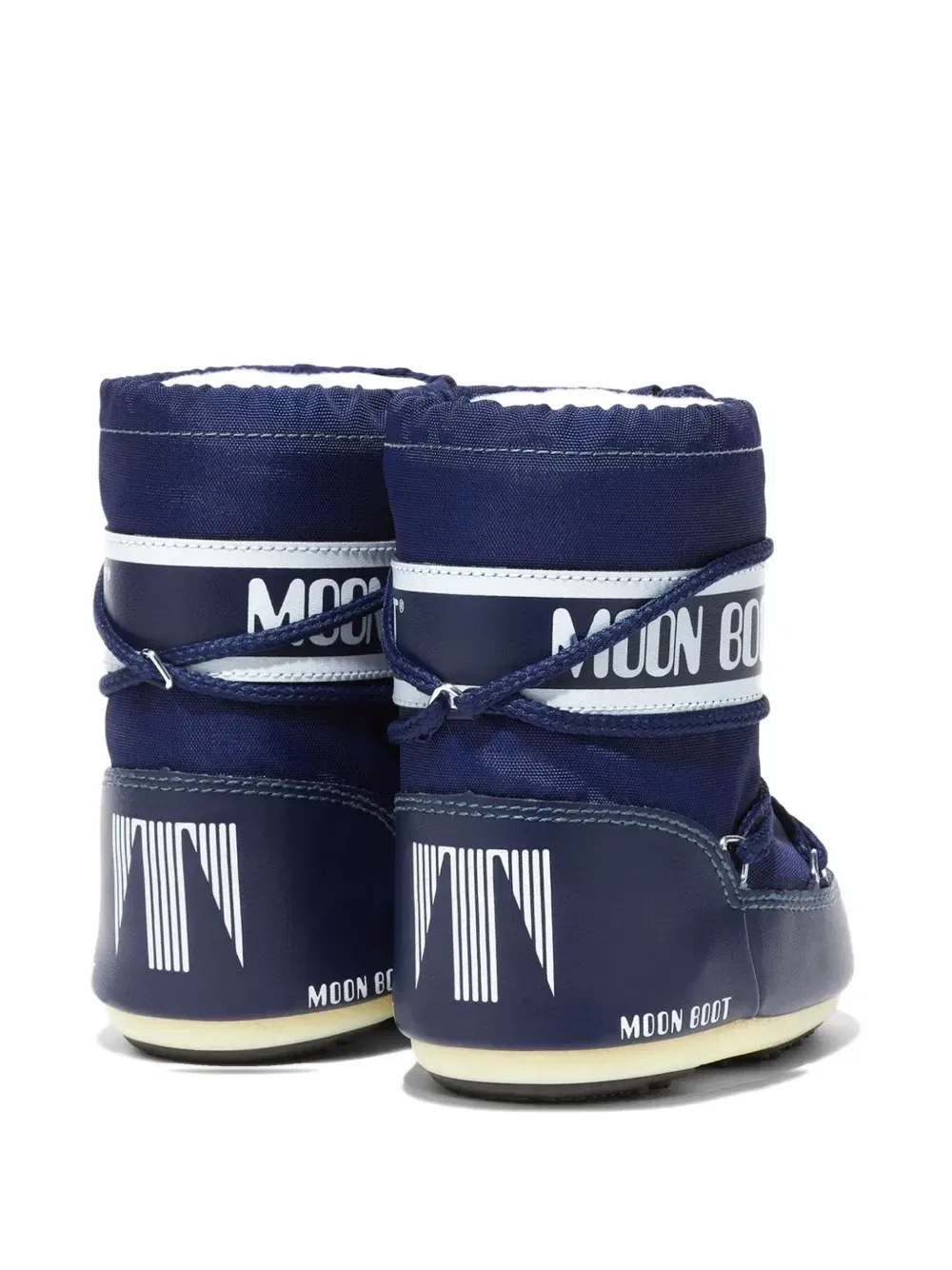 Полусапоги на шнуровке Icon Mini с логотипом Moon Boot Kids, синий — фото 2