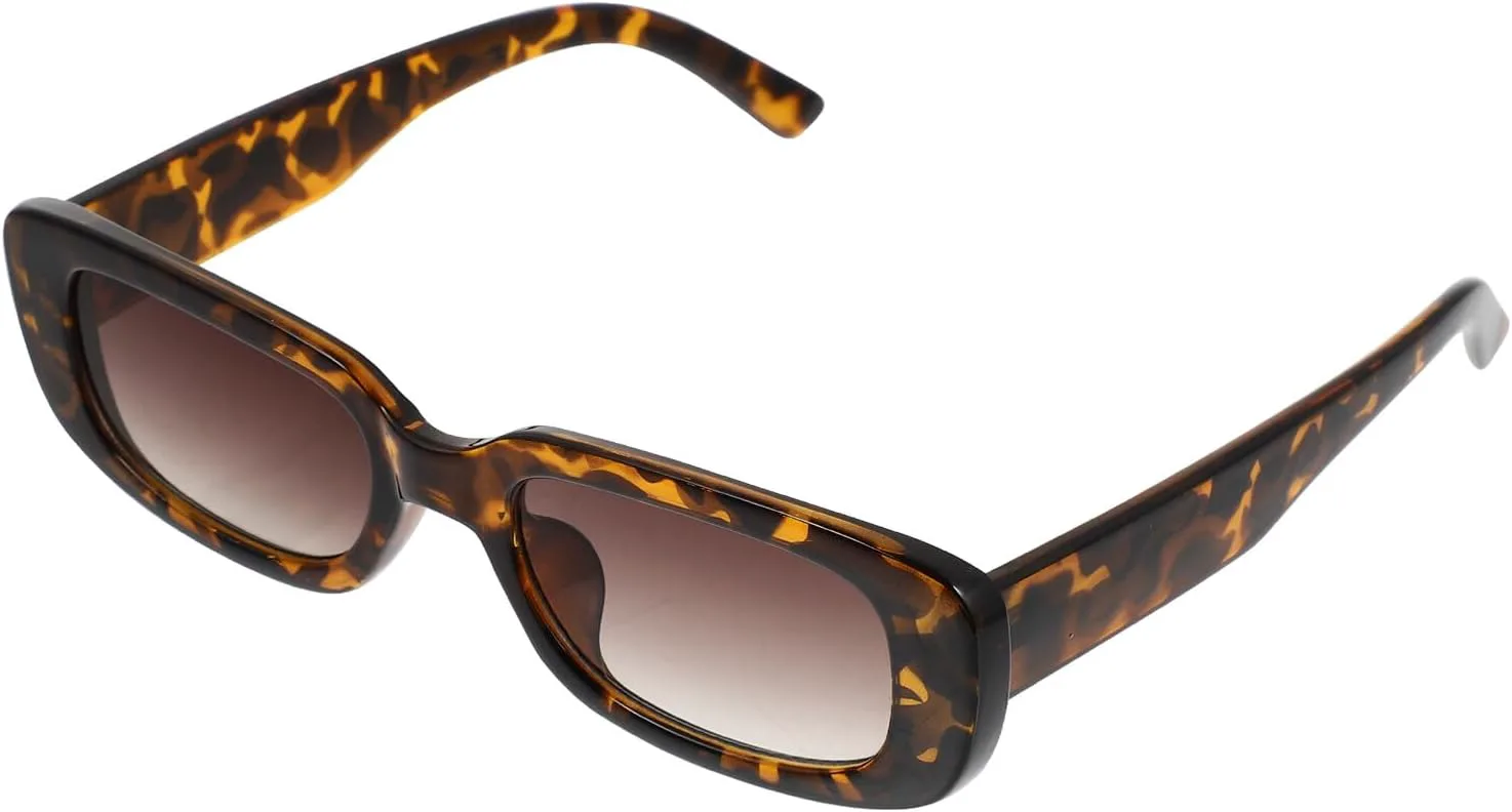 

Солнцезащитные очки в квадратной оправе с леопардовым принтом, унисекс, для взрослых, для путешествий и вождения, коричневые линзы, защита от УФ-излучения ROMISBABA