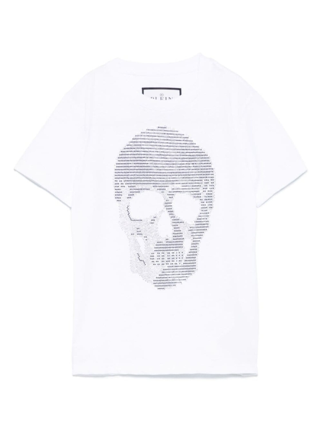 

Футболка с декором Skull Philipp Plein Junior, белый