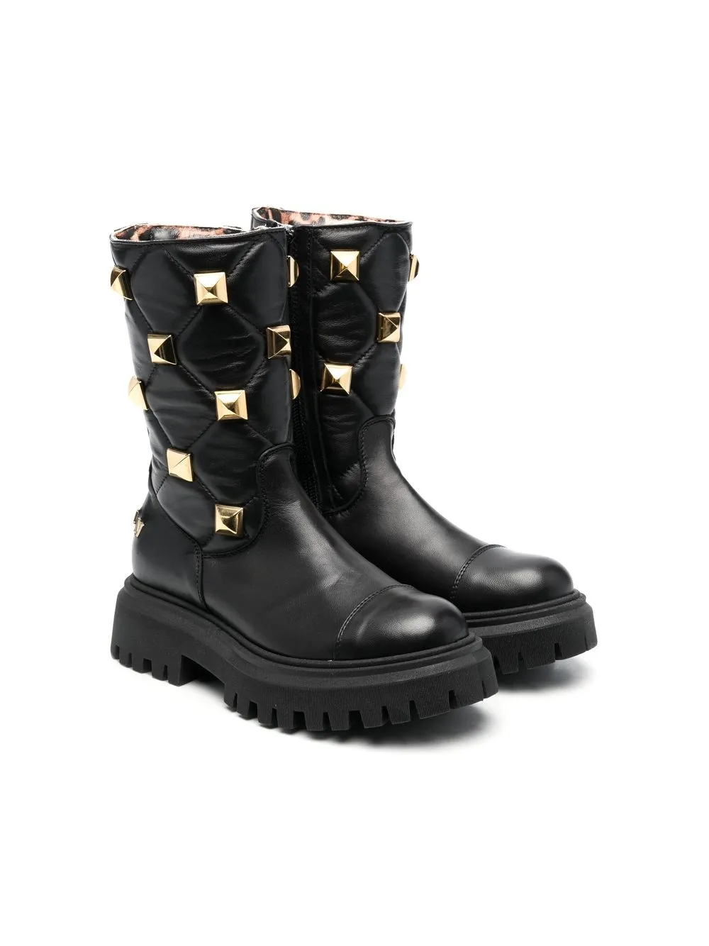 

Ботинки с заклепками Philipp Plein Junior, черный