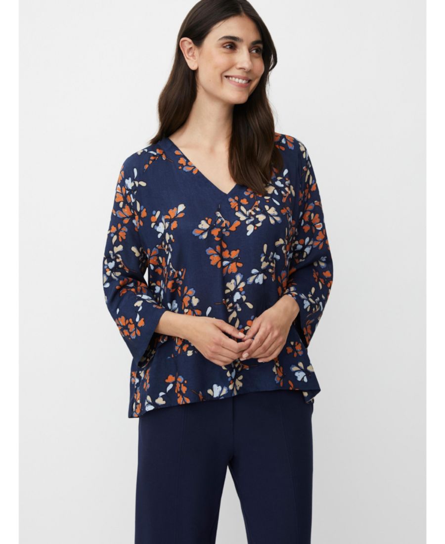 

Женская блузка MaBenika с рукавами 3/4 и V-образным вырезом Masai Copenhagen, Autumnal