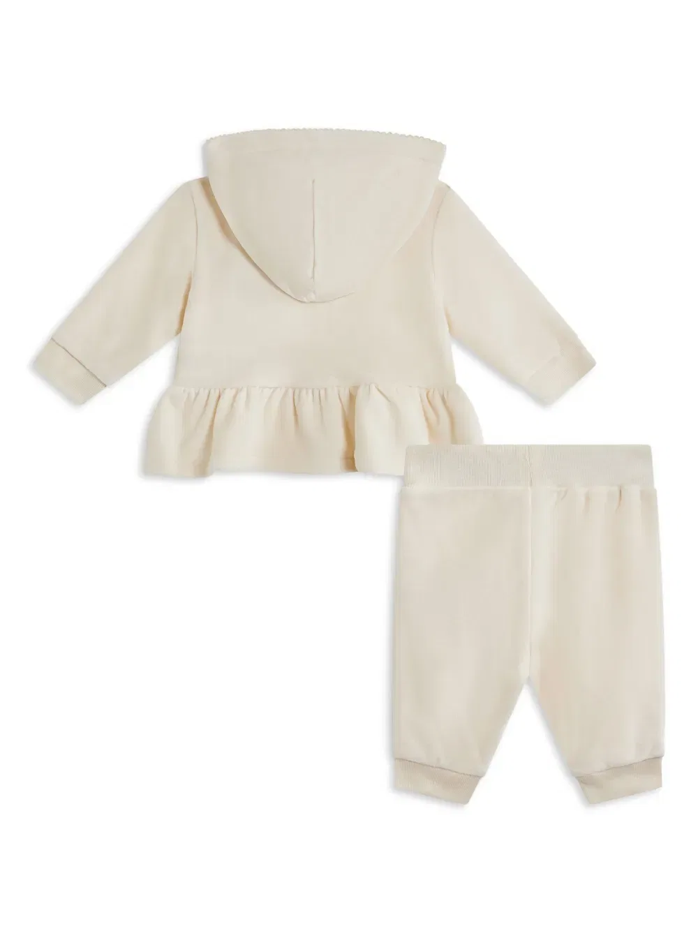 Бархатный спортивный костюм Polo Ralph Lauren Kids, нейтральный — фото 2