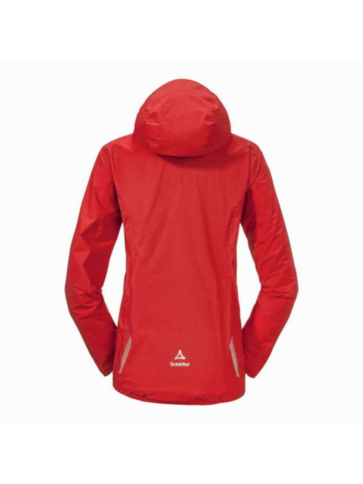 

Женская куртка-дождевик красного цвета Schöffel