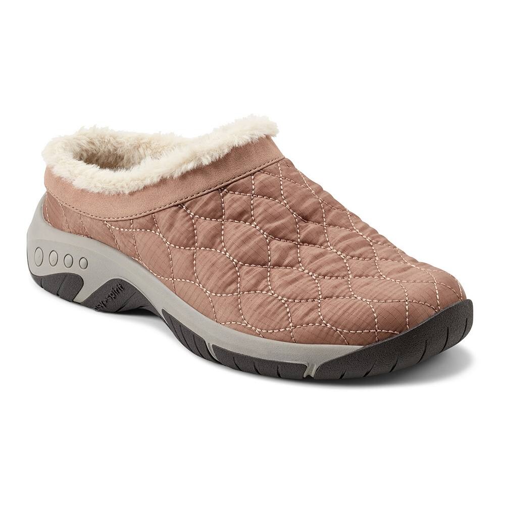 Женские слипоны Easy Spirit Wimmy с отделкой из искусственного меха, цвет Medium Brown