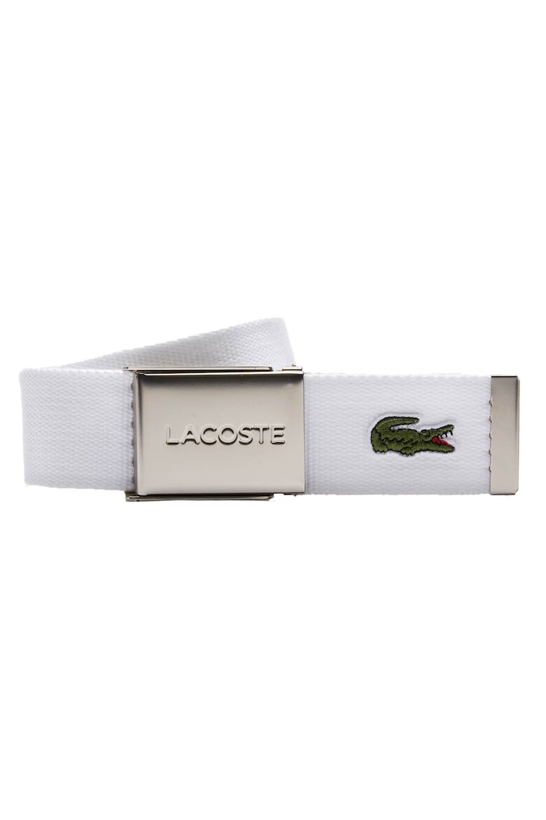 

Ремень с металлической пряжкой Lacoste, белый
