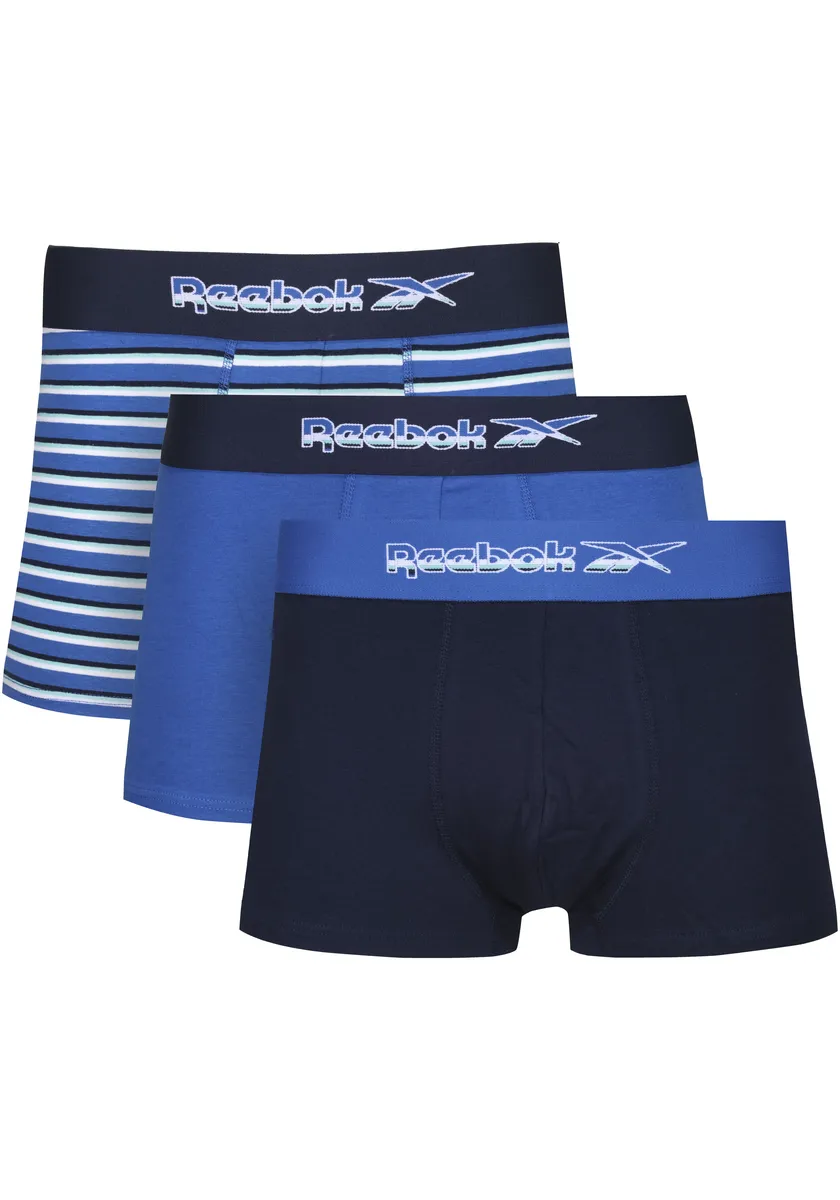 

Боксеры Reebok "BARRY" (упаковка, 3 шт.), с эластичным поясом с логотипом, синий