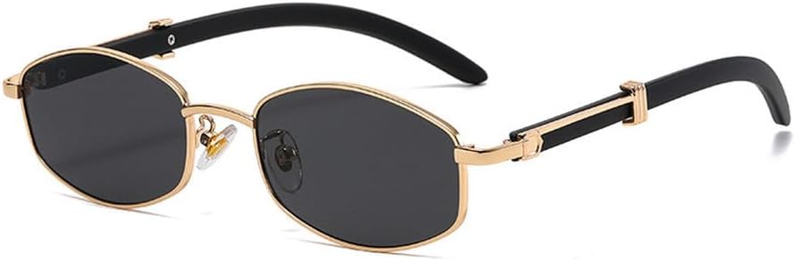 

Необычные модные солнцезащитные очки для женщин и мужчин, стильные ретро-очки в металлической оправе, очки для активного отдыха, очки для вождения WNCKSQ, C01 Gold Black