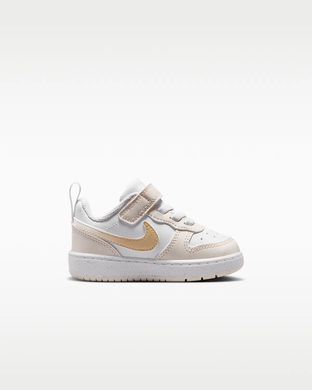 Кроссовки Nike Court Borough Low для малышей, White/Chalk/White/Shimmer — фото 3